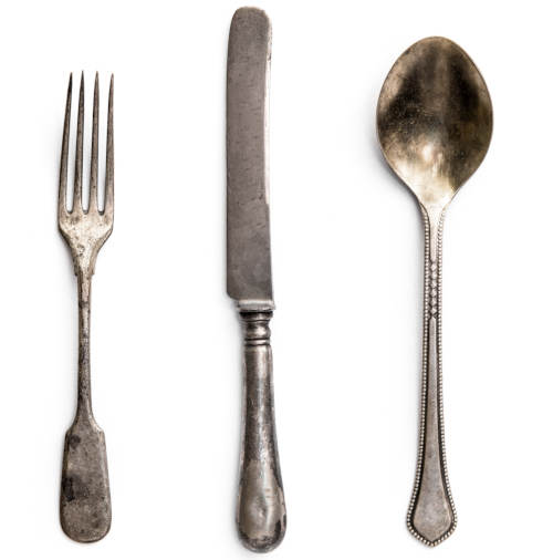 old metal tablewear old metal tablewear